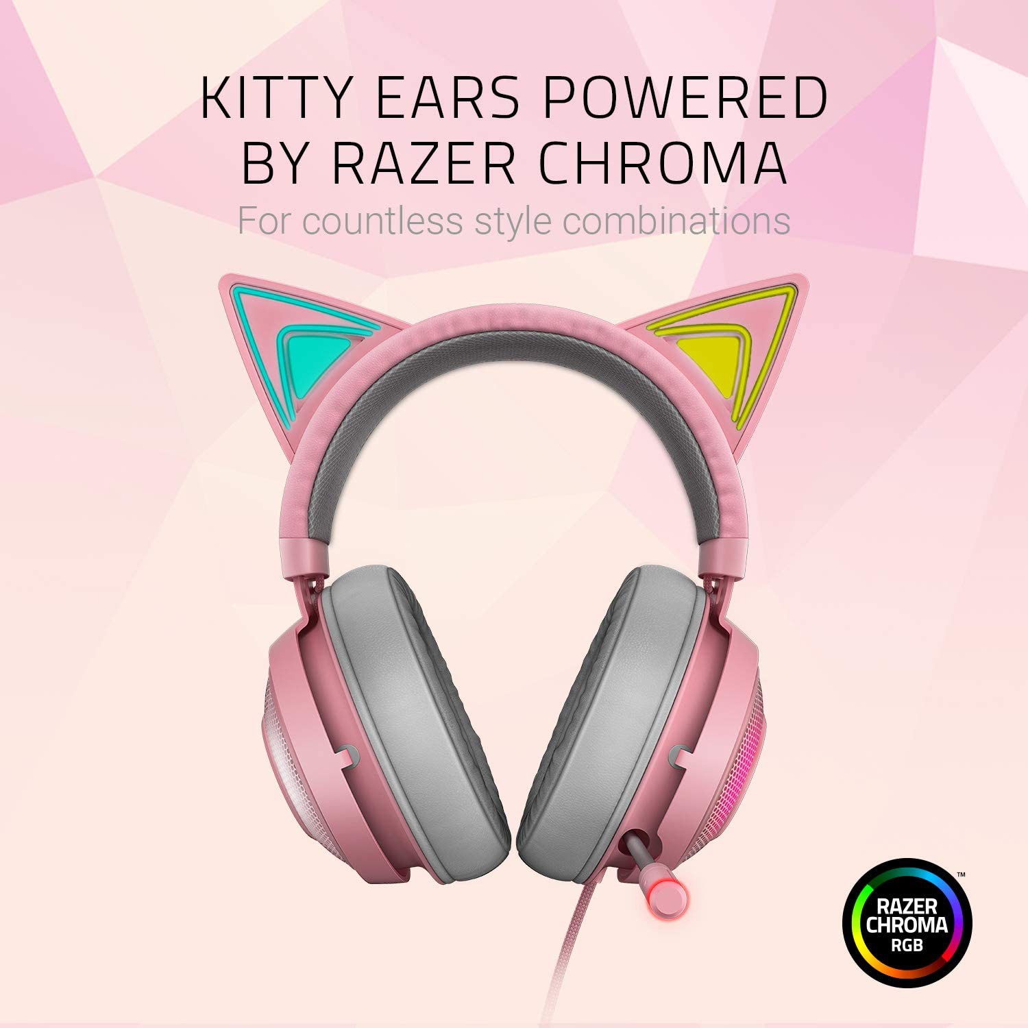 This Top Gamer Girl Headset Has Adorable Pink Kitty Ears | Work + 