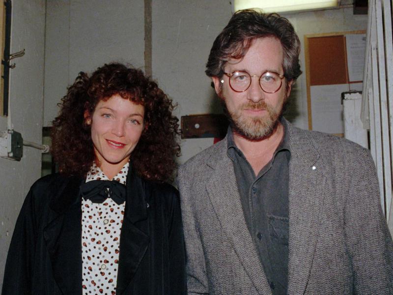 StevenSpielberg and Amy Irving in an April 1988 photo.