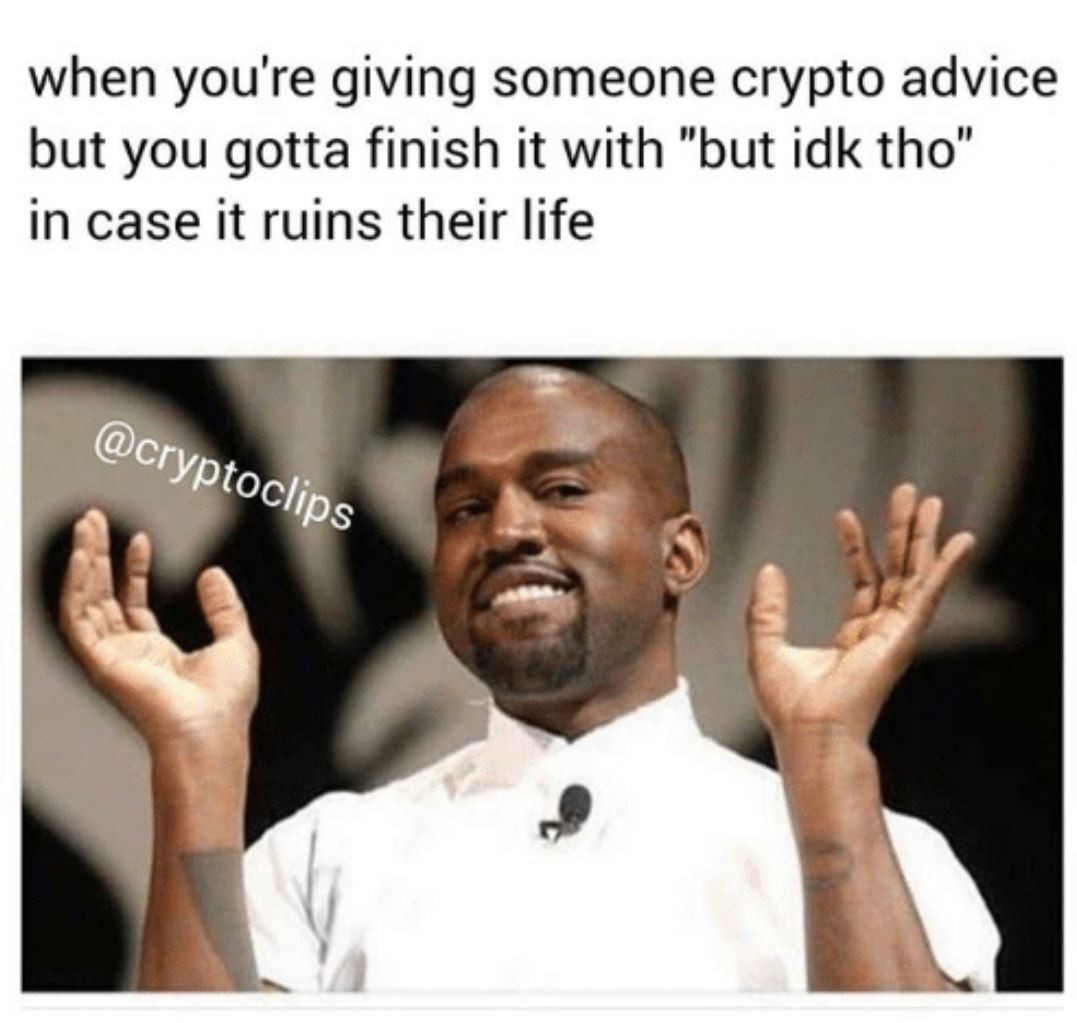 crypto advising meme