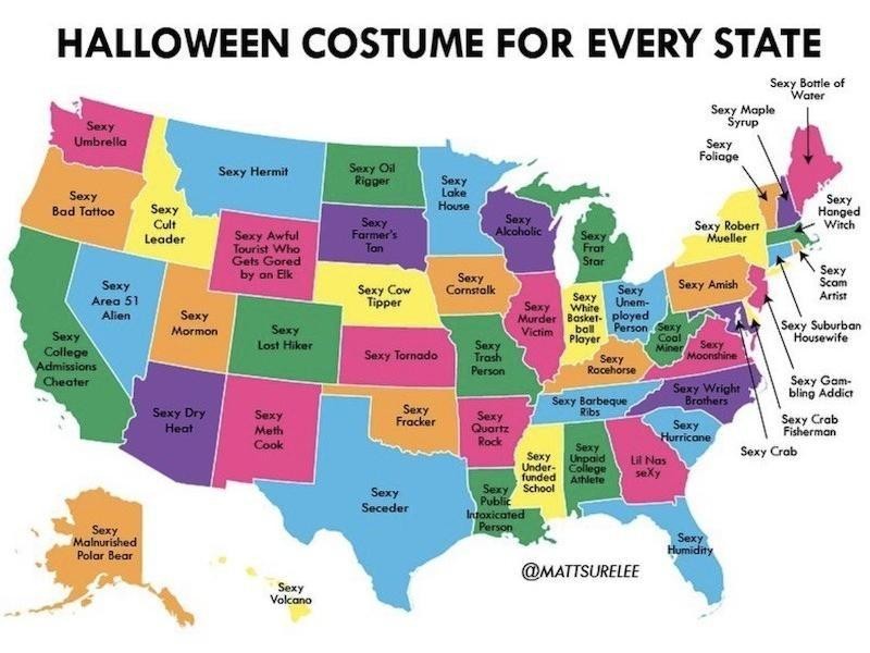 50 Hilarious Maps Of The U S Far And Wide
